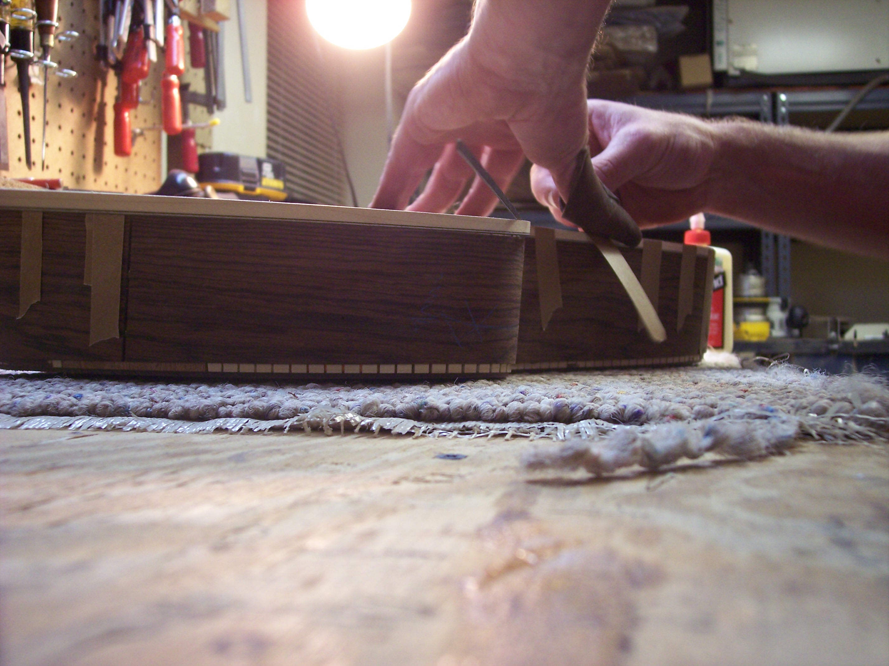 In The Shop: Binding The Guitar Body