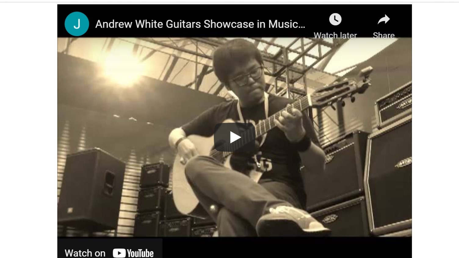 Andrew White Guitars Showcase in Music China